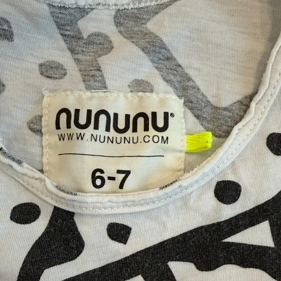Nununu Graphic Black and White Tank Top - Picture 2 of 4